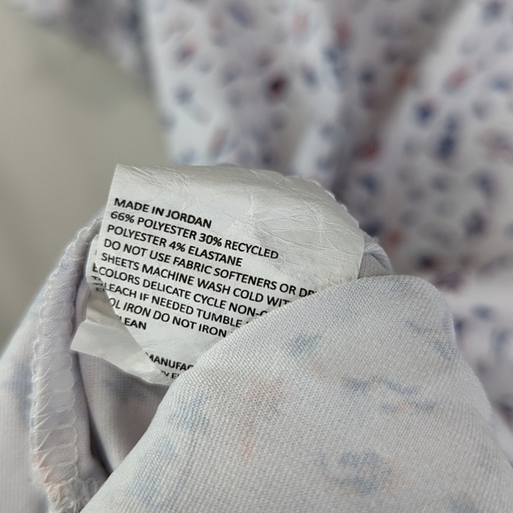 Jack Nicklaus Shirt Mens Large Polo White Pattern Short Sleeve Eco Choice Palm - Picture 9 of 11